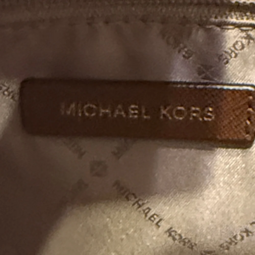 Michael Kors Tan Shoulder Bag with Gold Accents
